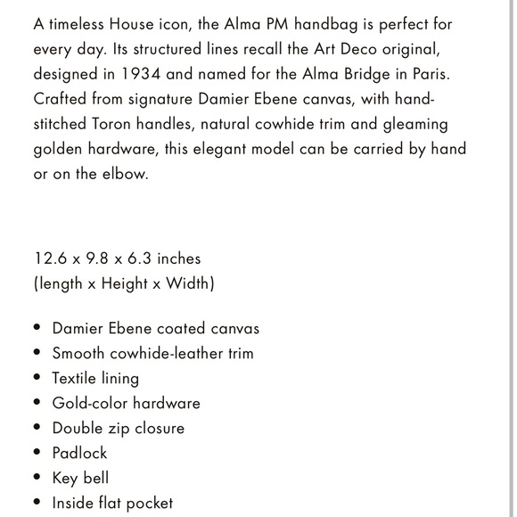Louis Vuitton Alma PM Damier Ebene - Picture 14 of 15